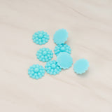 Bubble Flower Flat Back Cabochon, 6 Pc (CB.502)