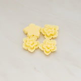 Rose Flower Flat Back Cabochon, 4 Pc (CB.504)
