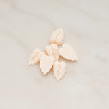 Small Leaf Flat Back Cabochon, 6 Pc (CB.506)