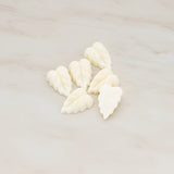 Small Leaf Flat Back Cabochon, 6 Pc (CB.506)