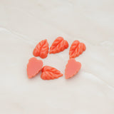 Small Leaf Flat Back Cabochon, 6 Pc (CB.506)