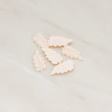 Long Leaf Flat Back Cabochon, 6 Pc (CB.507)