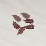 Long Leaf Flat Back Cabochon, 6 Pc (CB.507)