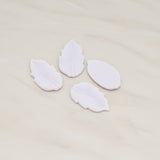 Long Leaf Flat Back Cabochon, 6 Pc (CB.508)