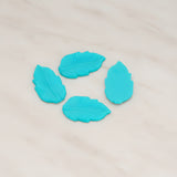 Long Leaf Flat Back Cabochon, 6 Pc (CB.508)