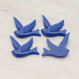 Bird Flat Back Cabochon, 4 Pc (CB.070)