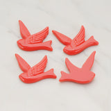 Bird Flat Back Cabochon, 4 Pc (CB.070)