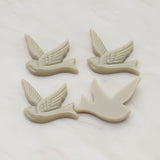 Bird Flat Back Cabochon, 4 Pc (CB.070)