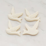 Bird Flat Back Cabochon, 4 Pc (CB.070)