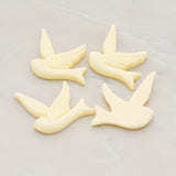 Bird Flat Back Cabochon, 4 Pc (CB.070)