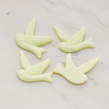 Bird Flat Back Cabochon, 4 Pc (CB.070)
