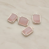 Rectangle Framed Glass Pendant, 2 Pc (FS.065)