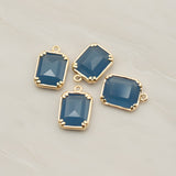 Rectangle Framed Glass Pendant, 2 Pc (FS.065)