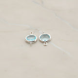 Oval Framed Glass Connector, 2 Pc (FS.125)