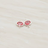 Oval Framed Glass Connector, 2 Pc (FS.125)
