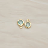 Round Framed Glass Pendant, 2 Pc (FS.127-01)