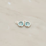 Round Framed Glass Pendant, 2 Pc (FS.127-01)