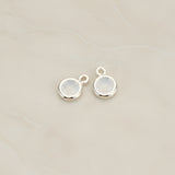 Round Framed Glass Pendant, 2 Pc (FS.127-01)
