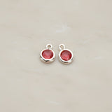 Round Framed Glass Pendant, 2 Pc (FS.127-01)