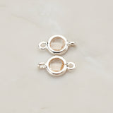 Round Framed Glass Connector, 2 Pc (FS.127)