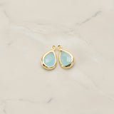 Teardrop Framed Glass Pendant, 2 Pc (FS.129)