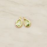 Teardrop Framed Glass Pendant, 2 Pc (FS.129)