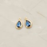 Teardrop Framed Glass Pendant, 2 Pc (FS.129)