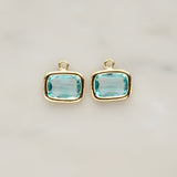 Rounded Rectangle Framed Glass Pendant, 2 Pc (FS.130)