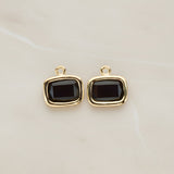 Rounded Rectangle Framed Glass Pendant, 2 Pc (FS.130)