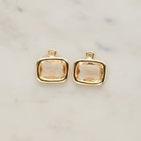 Rounded Rectangle Framed Glass Pendant, 2 Pc (FS.130)