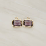 Rounded Rectangle Framed Glass Pendant, 2 Pc (FS.130)