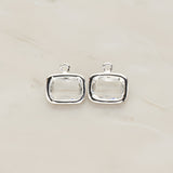 Rounded Rectangle Framed Glass Pendant, 2 Pc (FS.130)