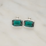 Rounded Rectangle Framed Glass Pendant, 2 Pc (FS.130)