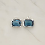 Rounded Rectangle Framed Glass Pendant, 2 Pc (FS.130)