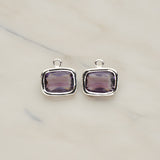 Rounded Rectangle Framed Glass Pendant, 2 Pc (FS.130)