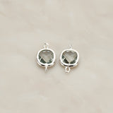 Cushion Framed Glass Pendant & Connector, 2 Pc (FS.146)