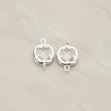 Cushion Framed Glass Pendant & Connector, 2 Pc (FS.146)