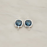 Cushion Framed Glass Pendant & Connector, 2 Pc (FS.146)