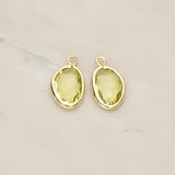 Organic Nugget Framed Glass Pendant, 2 Pc (FS.170)