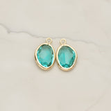Organic Nugget Framed Glass Pendant, 2 Pc (FS.170)