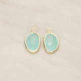Organic Nugget Framed Glass Pendant, 2 Pc (FS.170)
