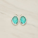 Organic Nugget Framed Glass Pendant, 2 Pc (FS.170)