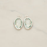 Organic Nugget Framed Glass Pendant, 2 Pc (FS.170)