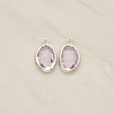 Organic Nugget Framed Glass Pendant, 2 Pc (FS.170)