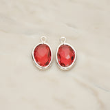 Organic Nugget Framed Glass Pendant, 2 Pc (FS.170)