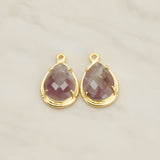 Teardrop Framed Glass Pendant, 1 Pc (FS.238)