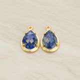 Teardrop Framed Glass Pendant, 1 Pc (FS.238)
