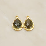 Teardrop Framed Glass Pendant, 1 Pc (FS.238)