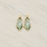 Teardrop Framed Glass Pendant, 2 Pc (FS.248)