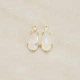 Teardrop Framed Glass Pendant, 2 Pc (FS.248)